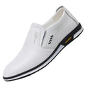 Chaussures habillées homme, tige basse, noir ou blanc, blanc