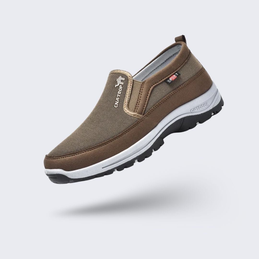 Chaussures orthopédiques homme de marche, semelle ergonomique, sable