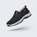 Chaussures orthopédiques homme de marche, semelle ergonomique, noir