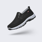 Chaussures orthopédiques homme de marche, semelle ergonomique, noir