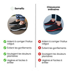 Chaussures orthopédiques homme de marche, semelle ergonomique
