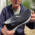 Chaussures orthopédiques homme de marche, semelle ergonomique