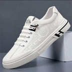 Chaussures décontractées homme, semelle amortie, beige ou blanc, blanc