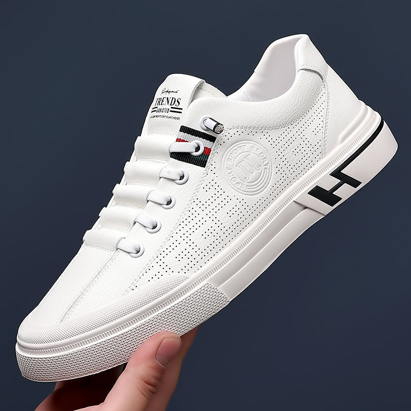 Chaussures décontractées homme, semelle amortie, beige ou blanc