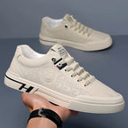 Chaussures décontractées homme, semelle amortie, beige ou blanc