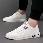 Chaussures décontractées homme, semelle amortie, beige ou blanc