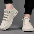 Chaussures décontractées homme, semelle amortie, beige ou blanc