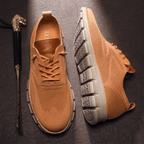 Chaussures homme en maille, semelle à mémoire de forme, 40 au 50, caramel