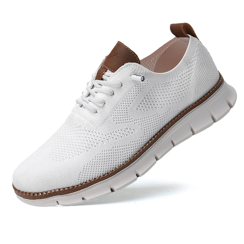 Chaussures homme en maille, semelle à mémoire de forme, 40 au 50, blanc