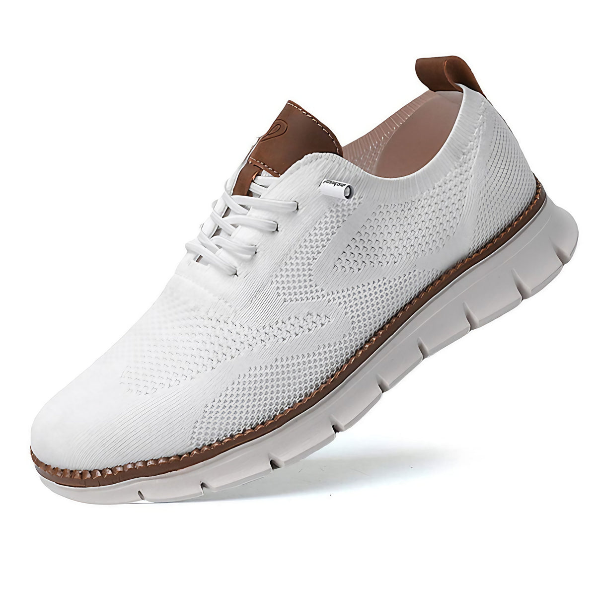 Chaussures homme en maille, semelle à mémoire de forme, 40 au 50, blanc