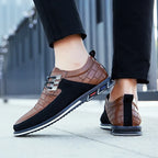 Chaussures de ville homme à lacets, semelle souple, marron