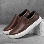 Chaussures à enfiler homme, semelle EVA, col rembourré, marron