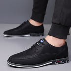 Chaussures de ville homme à lacets, perforations décoratives