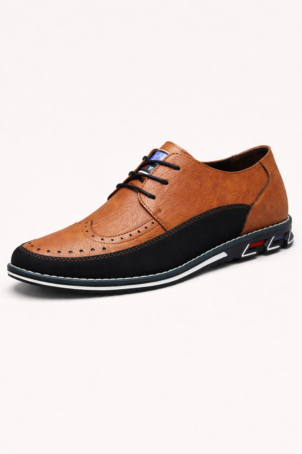 Chaussures de ville homme à lacets, perforations décoratives