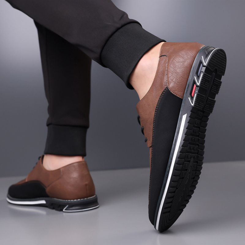 Chaussures de ville homme à lacets, perforations décoratives