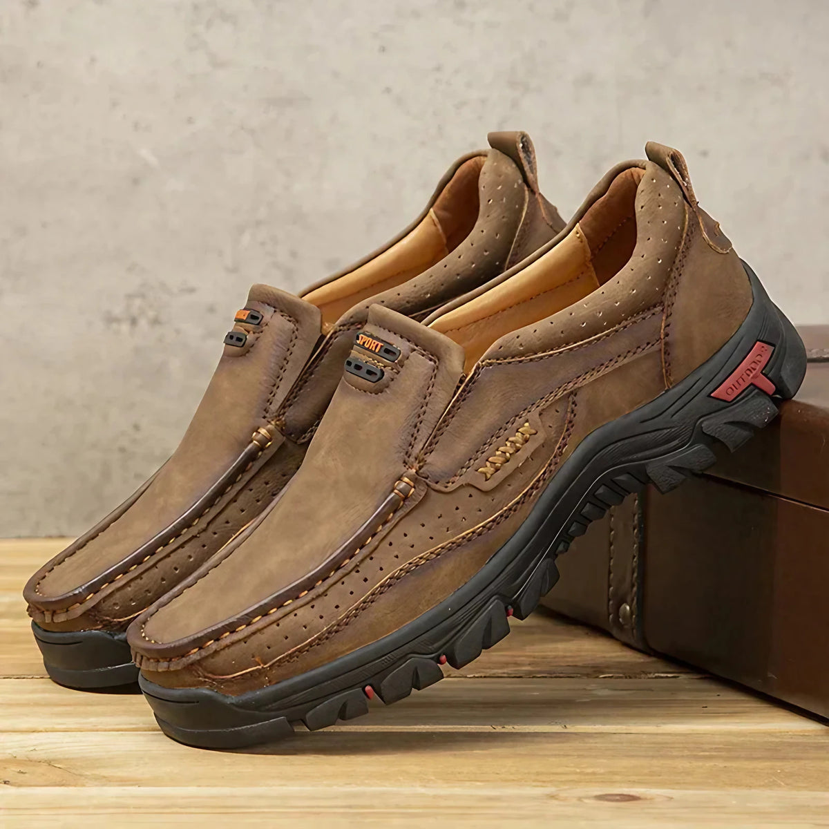 Chaussures orthopédiques homme habillées, semelle rembourrée