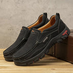 Chaussures orthopédiques homme habillées, semelle rembourrée, noir