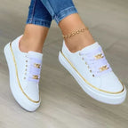 Chaussures orthopédiques femme, semelle souple et antidérapante, blanc