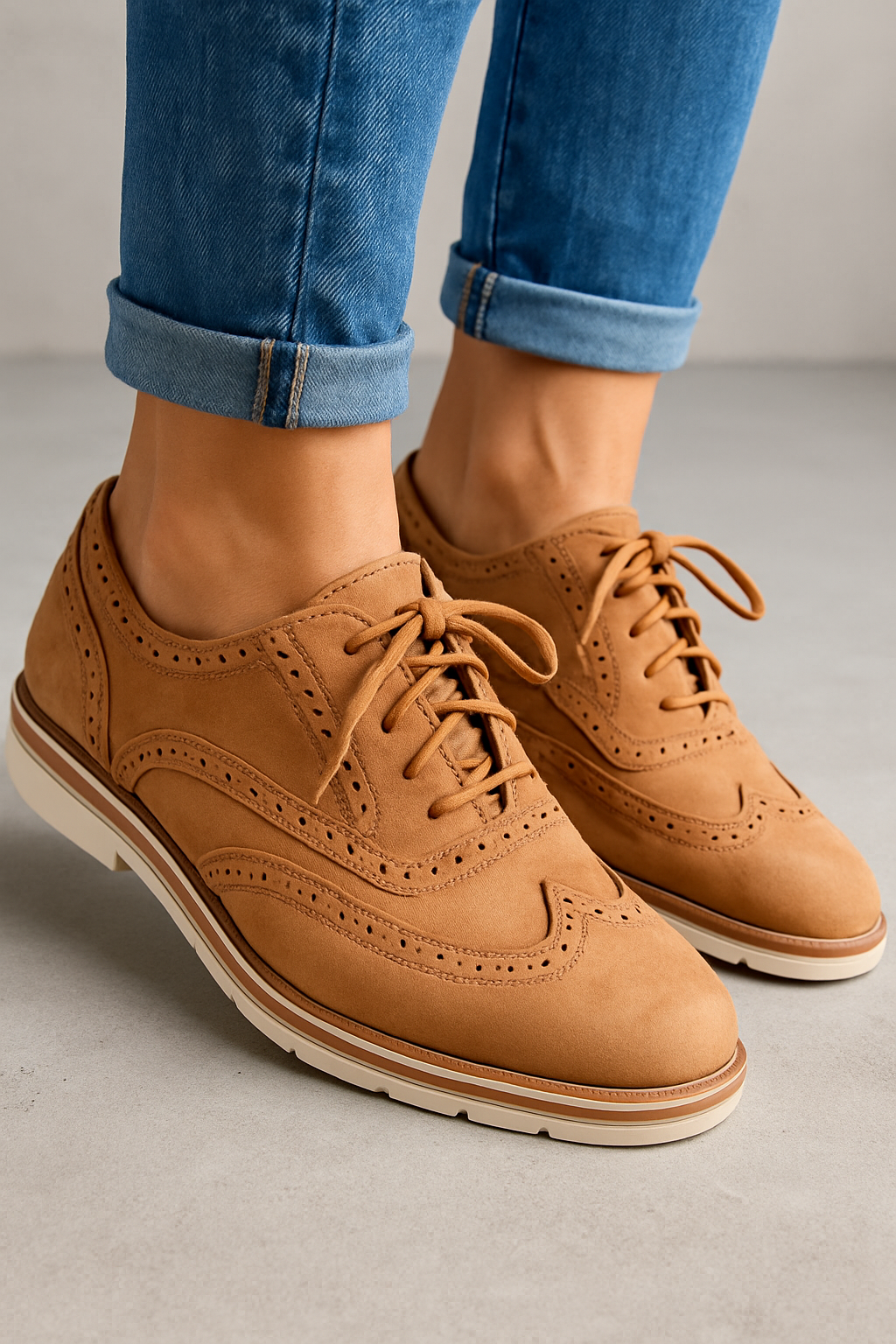 Chaussures à lacets femme pour l'automne, du 35 au 44, kaki