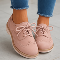 Chaussures à lacets femme pour l'automne, du 35 au 44, rose