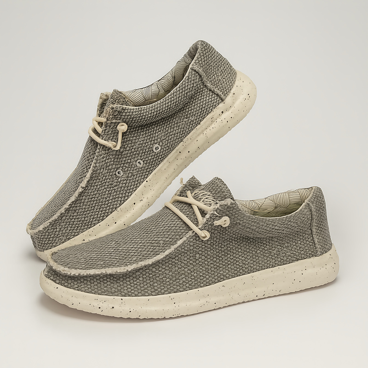 Chaussures à enfiler homme en maille respirante, du 39 au 48, gris