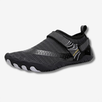 Chaussures pieds nus à scratch, avant-pied large, 240 g, noir