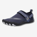 Chaussures pieds nus à scratch, avant-pied large, 240 g, bleu
