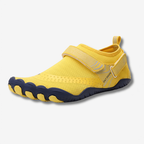 Chaussures pieds nus à scratch, avant-pied large, 240 g, jaune