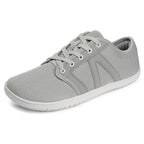 Chaussures minimalistes unisexe pour pieds larges, gris