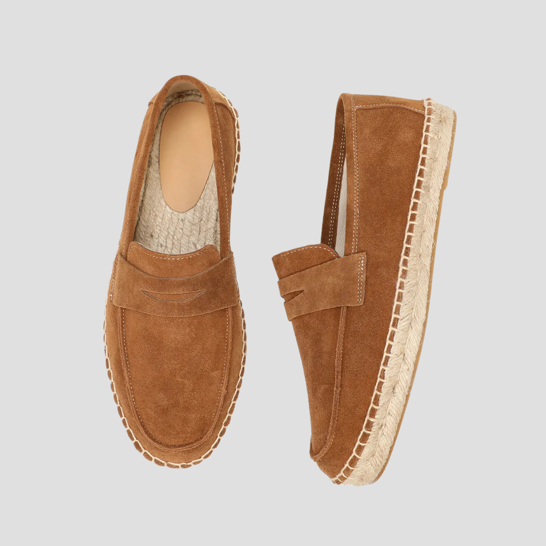 Mocassins espadrilles homme, style méditerranéen, quatre coloris