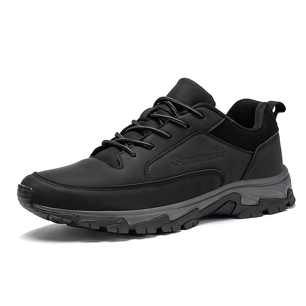 Chaussures orthopédiques homme faciles à enfiler, légères, noir