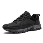 Chaussures orthopédiques homme faciles à enfiler, légères, noir