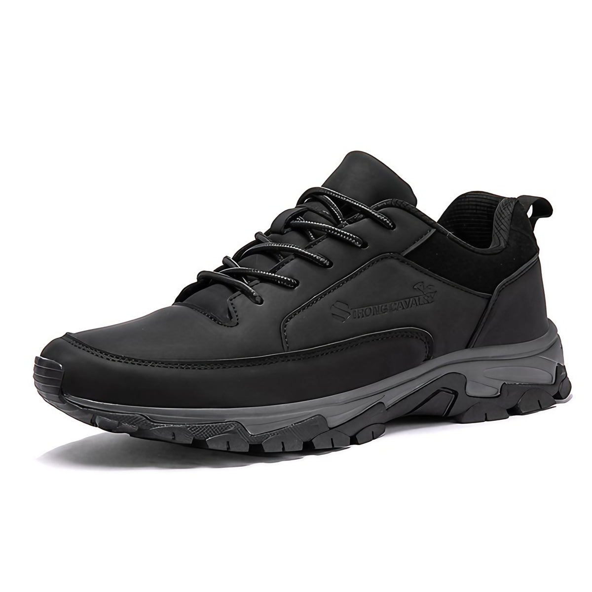 Chaussures orthopédiques homme faciles à enfiler, légères, noir