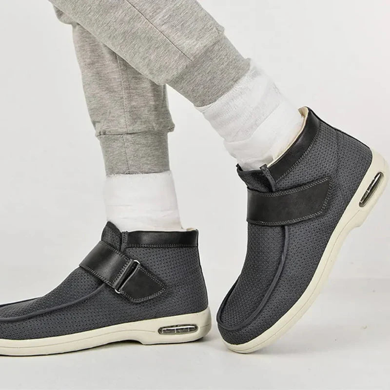 Chaussures orthopédiques chaudes à scratch, feutre et fourrure