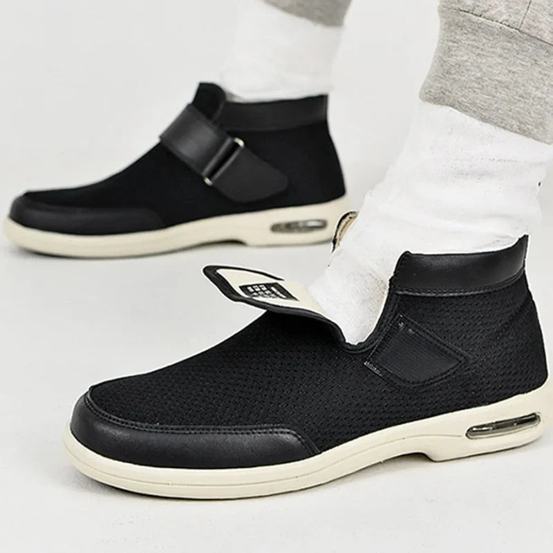 Chaussures orthopédiques chaudes à scratch, feutre et fourrure