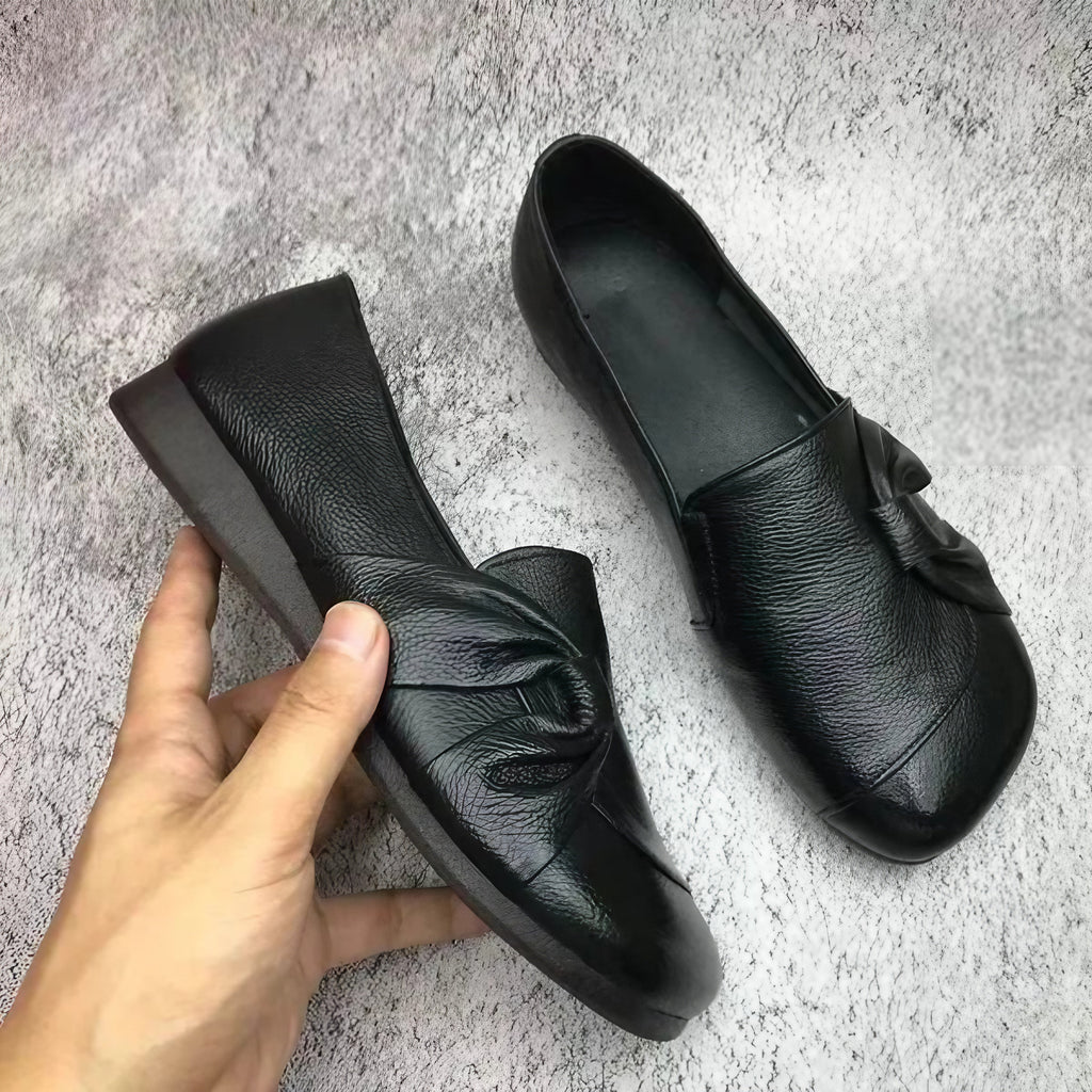 Chaussures orthopédiques femme à semelle compensée, trois coloris, noir