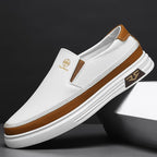 Chaussures orthopédiques homme à enfiler, blanc ou noir