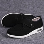 Chaussures orthopédiques femme à scratch, deux semelles amovibles