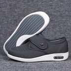 Chaussures orthopédiques femme à scratch, deux semelles amovibles