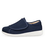 Chaussures orthopédiques larges à enfiler, mixtes, sans lacets, bleu roi