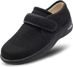 Chaussures orthopédiques larges à scratch, mixtes, du 35 au 42, noir