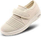 Chaussures orthopédiques larges à scratch, mixtes, du 35 au 42, beige