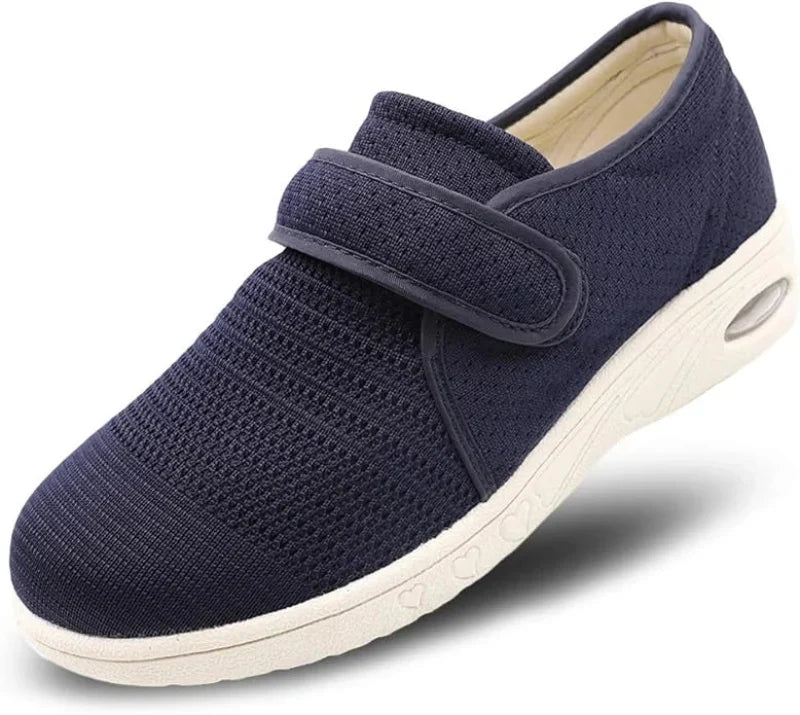 Chaussures orthopédiques larges à scratch, mixtes, du 35 au 42, bleu