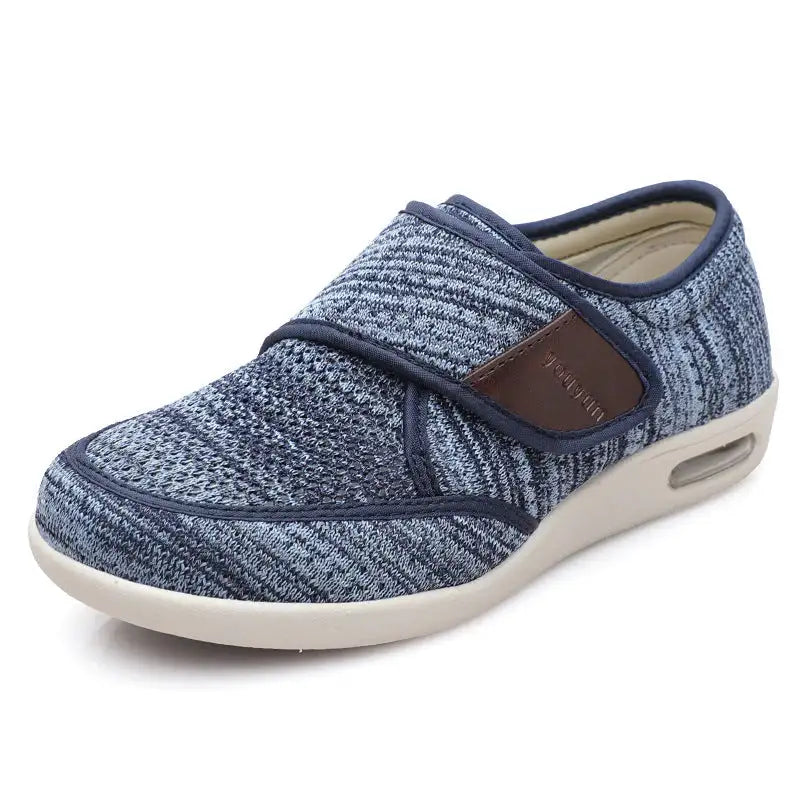 Chaussures orthopédiques larges à scratch, mixtes, du 38 au 48, bleu clair