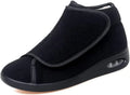 Chaussures orthopédiques montantes femme d'hiver, à scratch, noir