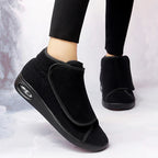 Chaussures orthopédiques montantes femme d'hiver, à scratch