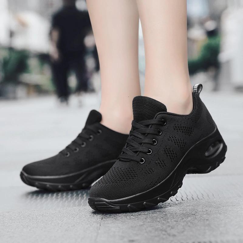 Chaussures orthopédiques femme à lacets, plateforme 5 cm