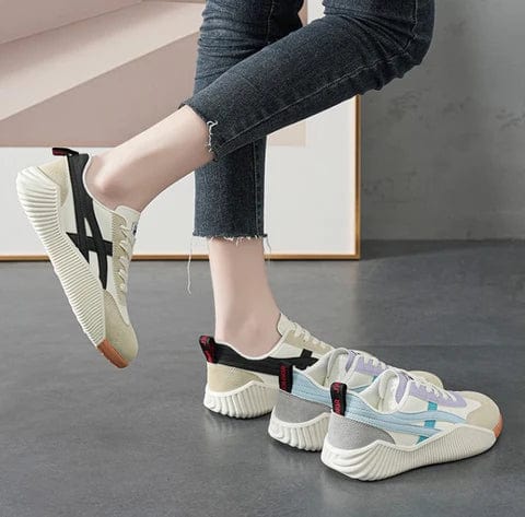 Chaussures orthopédiques rétro femme, talon de 4 cm, noir ou bleu