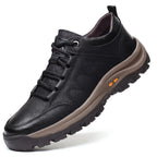 Chaussures orthopédiques homme, semelle antidérapante, noir ou marron, noir