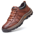 Chaussures orthopédiques homme, semelle antidérapante, noir ou marron, marron